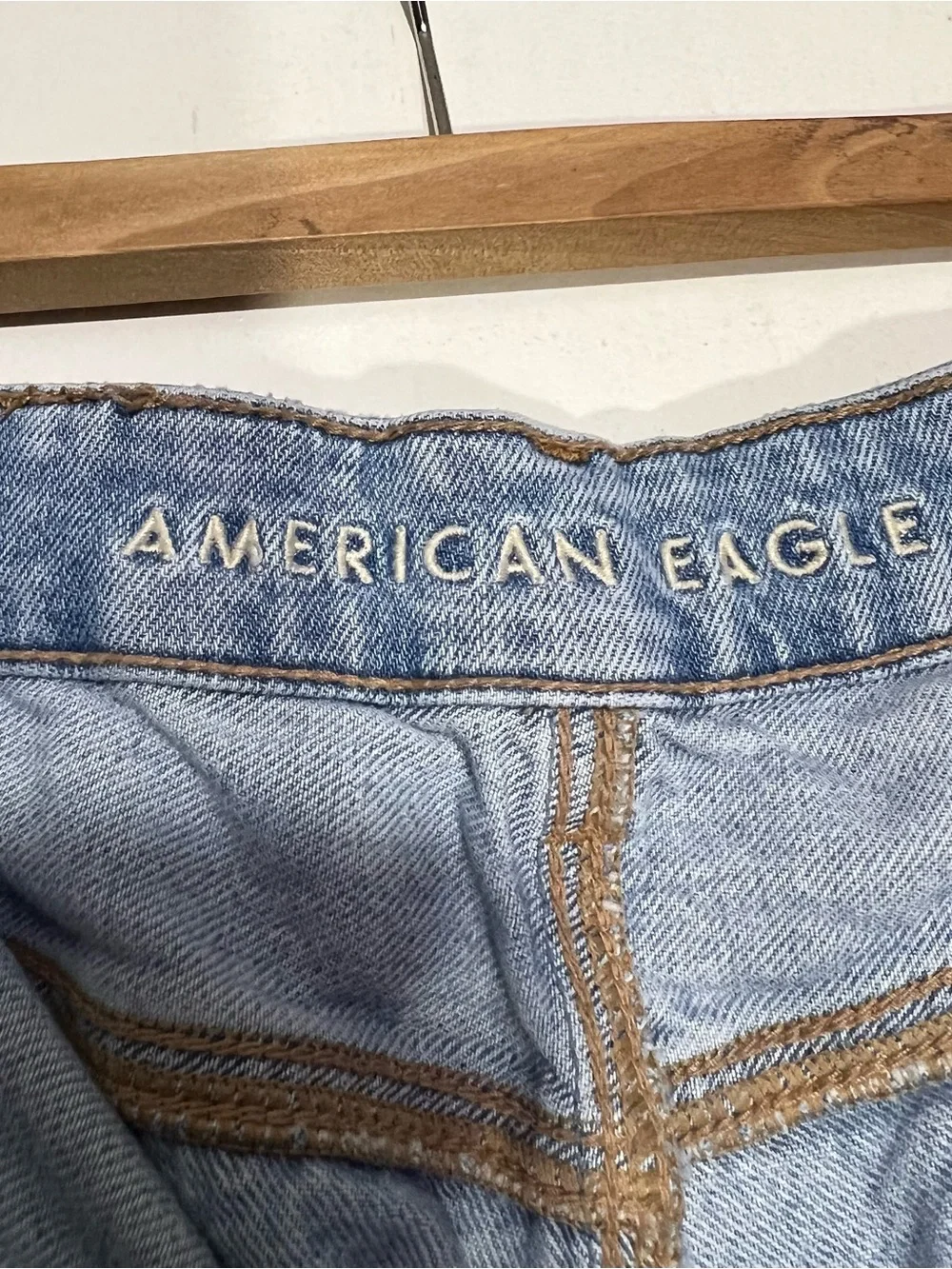 American Eagle Outfitters Light Blue baggy mom short size 12